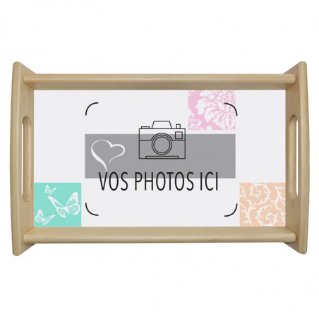 Plateau repas avec 9 photos Plateau repas avec 9 photos