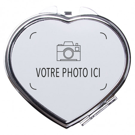 Miroir coeur personnalisé en métal argenté Miroir coeur personnalisé en métal argenté