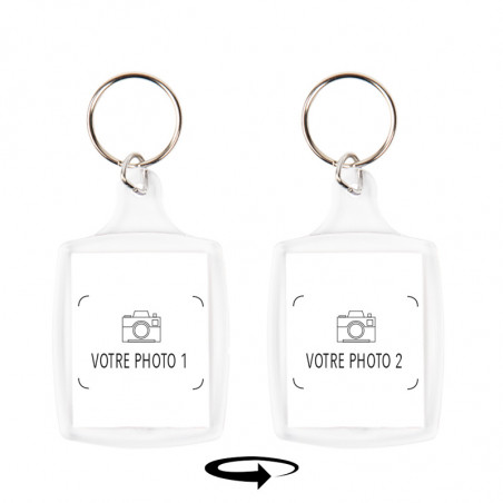Porte clé acrylique photo