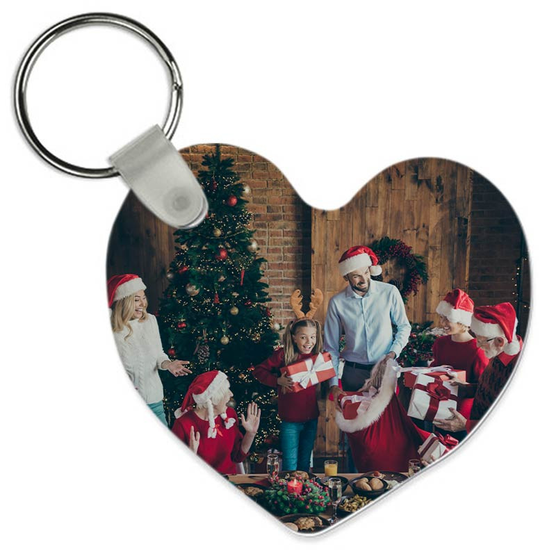 Porte clés couple amoureux personnalisable - coeur