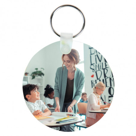 Porte clef rond avec personnalisation