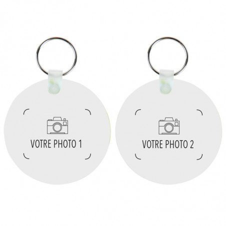 Porte clef rond personnalisable Porte clef rond personnalisable