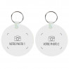 Porte clef rond personnalisable