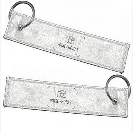Porte clés personnalisable long tissu Porte clés personnalisable long tissu