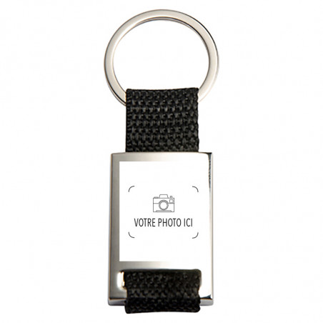 Porte clef tissu noir photo Porte clef tissu noir photo