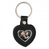 porte clef cuir coeur perso