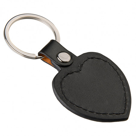 porte clef cuir coeur verso