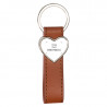 Porte clef cuir photo coeur