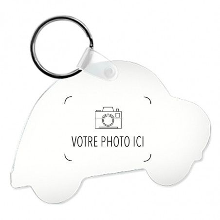 Porte clef voiture à personnaliser photo