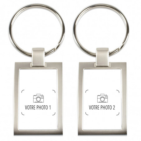 Porte clé rectangle métal personnalisé Porte clé rectangle métal personnalisé