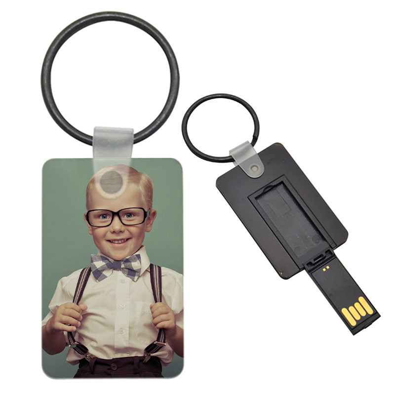 Porte clé carte USB photo