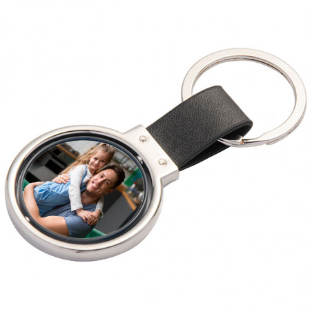 Porte clef rotatif personnalisé photo