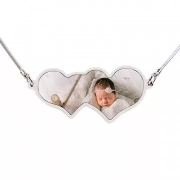 Collier  coeur 2 photos