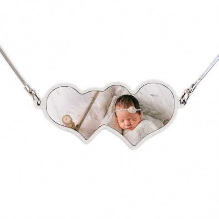 Collier  coeur 2 photos Collier  coeur 2 photos