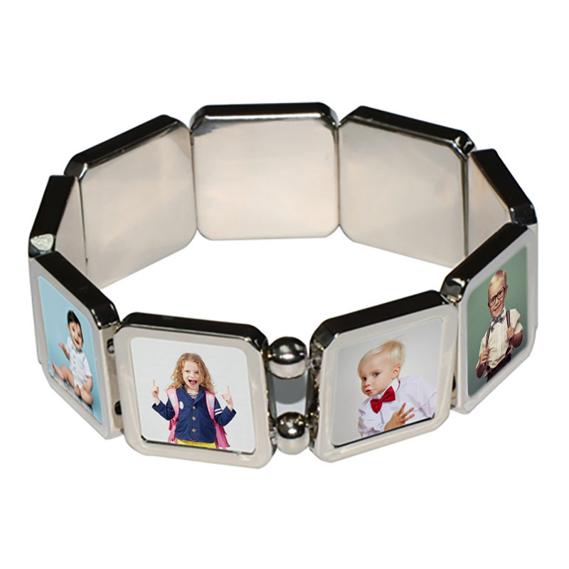 Bracelet carrés avec 9 photos