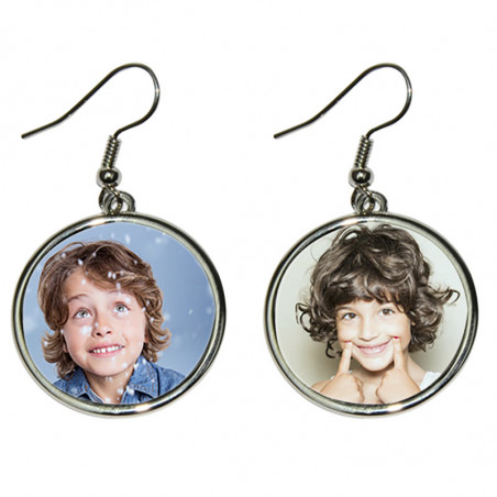 Boucle oreilles ronde photo Boucle oreilles ronde photo