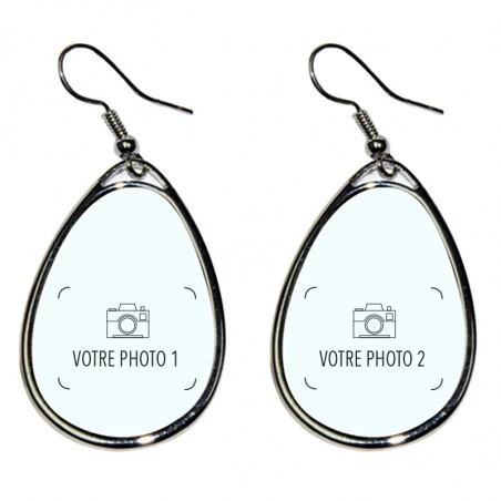 Boucles oreille ovale