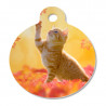 Médaille ronde chat photo