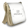 Sac bandoulière beige personnalisable photo