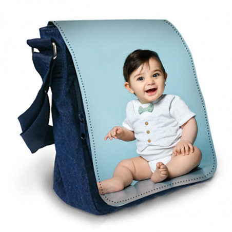 Sac bandoulière bleu jeans personnalisé Sac bandoulière bleu jeans personnalisé