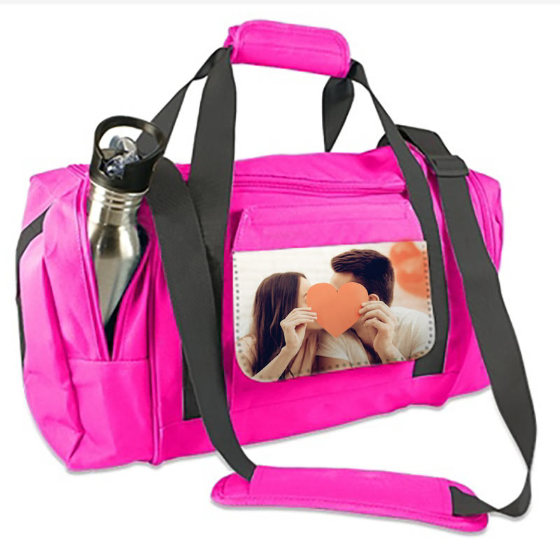 Sac de sport rose personnalisé