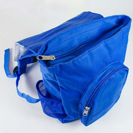 Sac à dos bleu enfant détail