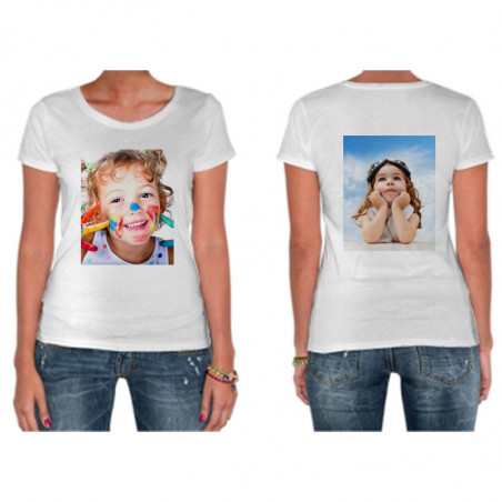 Tee shirt femme personnalisé recto et verso Tee shirt femme personnalisé recto et verso