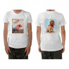 Tee shirt enfant blanc personnalisé