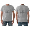 Tee shirt homme gris personnalisé