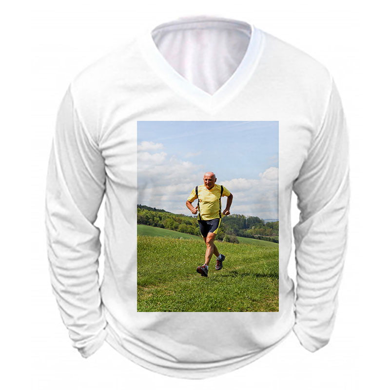 Tee shirt long homme avec photo