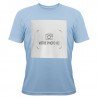 Tee shirt bleu personnalisé