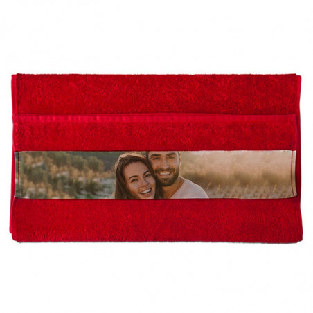 Serviette rouge photo