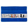 Petite serviette motif chat bleu foncé