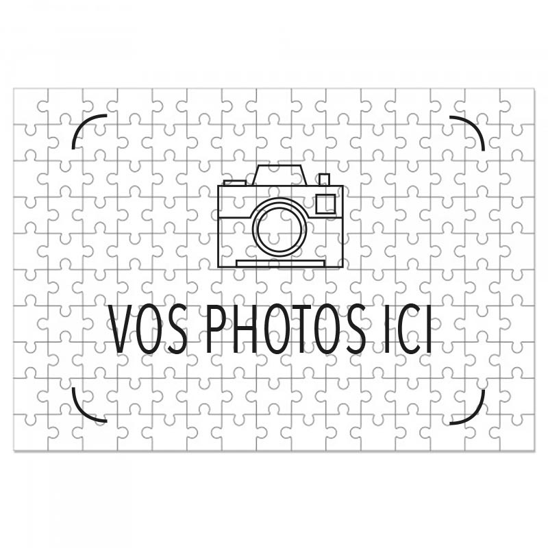 Puzzle photo personnalisé Format (20 x 15 cm), 60 pièces (Pêle-Mêle)