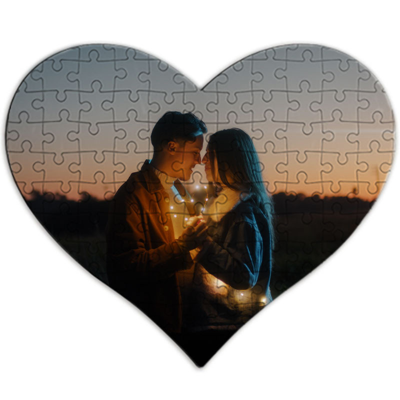 Puzzle personnalisé coeur