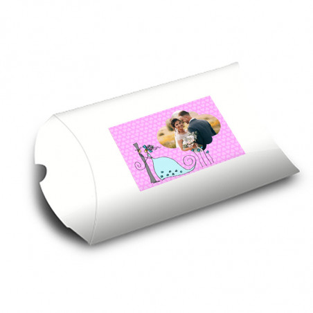 Boite puzzle blanche personnalisée