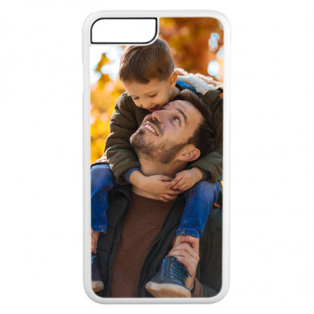 Coque iphone 7+ personnalisee blanc