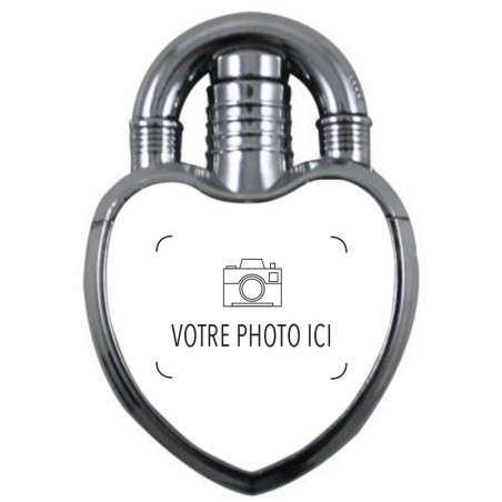 Briquet coeur à gaz photo imprimée