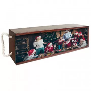 Boite bouteille en bois photo