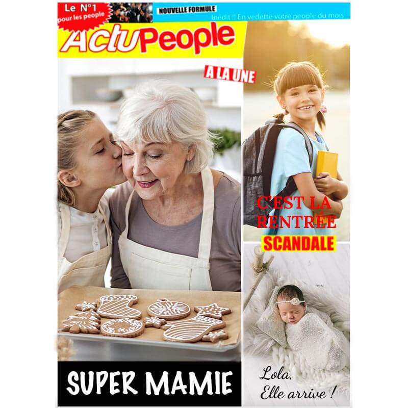 Fausse couverture de magazine People