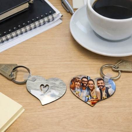 duo porte clés coeur Love personnalisé