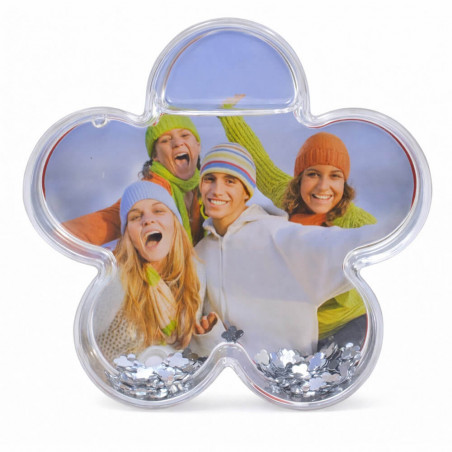 Boule à neige photo fleur personnalisé