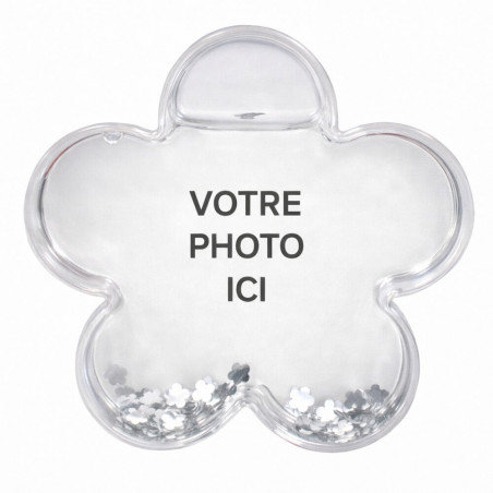 Boule à neige photo fleur à personnaliser