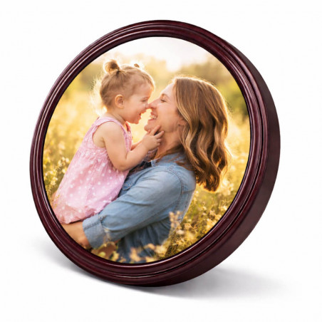 Sous verre luxe bois photo