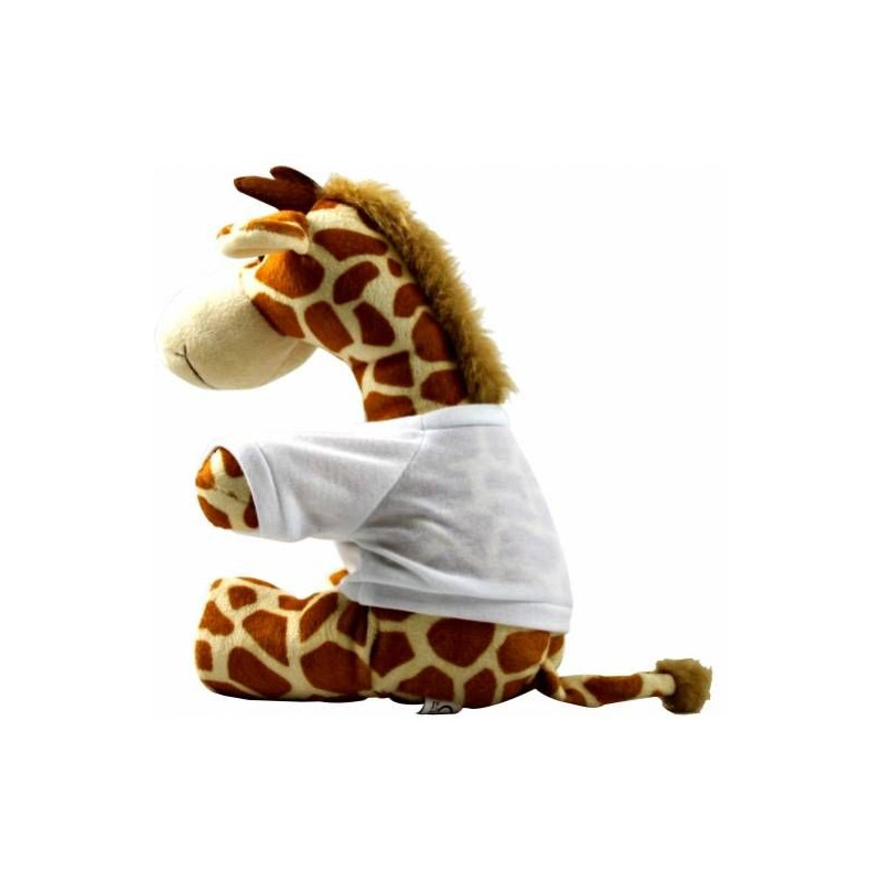 Peluche Girafe Tshirt Girafe à personnaliser - Texti Cadeaux