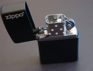 Zippo fermé